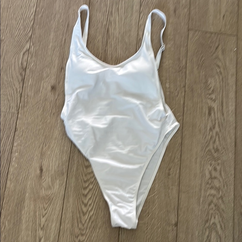 White One-Piece Swimsuit